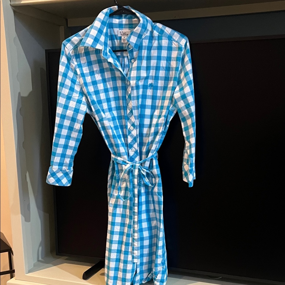 Lilly Pulitzer Blue and White Checkered Dress